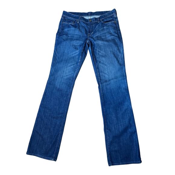Citizens of Humanity Blue Dark Wash Kelly Stretch Low Rise Bootcut Jeans Sz 30 - Picture 2 of 9